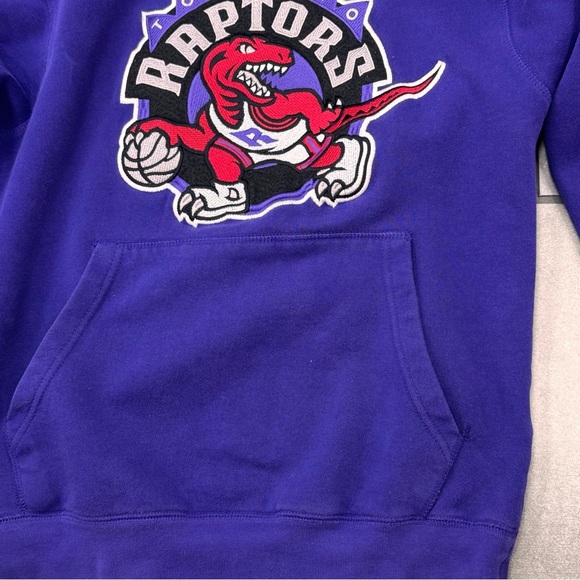 Vintage Toronto Raptors Mitchell & Ness Hoodie Sweatshirt Jumper Mens SM - Picture 3 of 7
